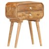 vidaXL Table de chevet 43 x 30 x 58 cm Bois de manguier massif