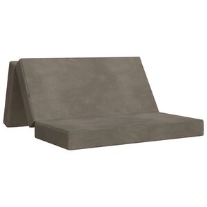 vidaXL Canap&eacute;-lit pliable 160 x 67 x 45 cm Gris clair