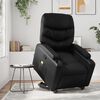 vidaXL Fauteuil inclinable de massage Noir Similicuir