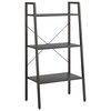 vidaXL &Eacute;tag&egrave;re sur pied 3 niveaux Noir 56x35x108 cm