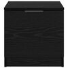 vidaXL Armoire de lit avec tiroir 2 pcs Ch&ecirc;ne noir 40 x 39 x 40cm