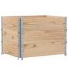 vidaXL Colliers de palette 3 pcs 80x60 cm bois de pin solide