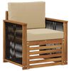 vidaXL Sofa de milieu ext&eacute;rieur Naturel