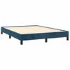 vidaXL Cadre de lit sans matelas bleu fonc&eacute; 140x190 cm velours