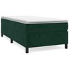 vidaXL Sommier &agrave; lattes de lit avec matelas Vert fonc&eacute; 90x190 cm