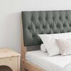 vidaXL T&ecirc;te de lit capitonn&eacute;e Gris fonc&eacute; 180 cm Pin massif