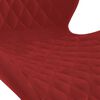 vidaXL Chaise pivotante de salle &agrave; manger Rouge bordeaux Velours