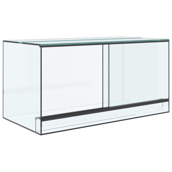vidaXL Terrarium avec stockage Transparent 80 x 40 x 40 cm Verre