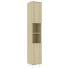 vidaXL Armoire de salle de bain Ch&ecirc;ne sonoma Bois d'ing&eacute;nierie