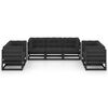 vidaXL Salon de jardin 7 pcs avec coussins Bois de pin massif