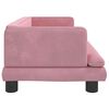 vidaXL Lit pour chien rose 80x45x30 cm velours