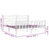 vidaXL Cadre de lit sans matelas noir 200x200 cm bois massif de pin