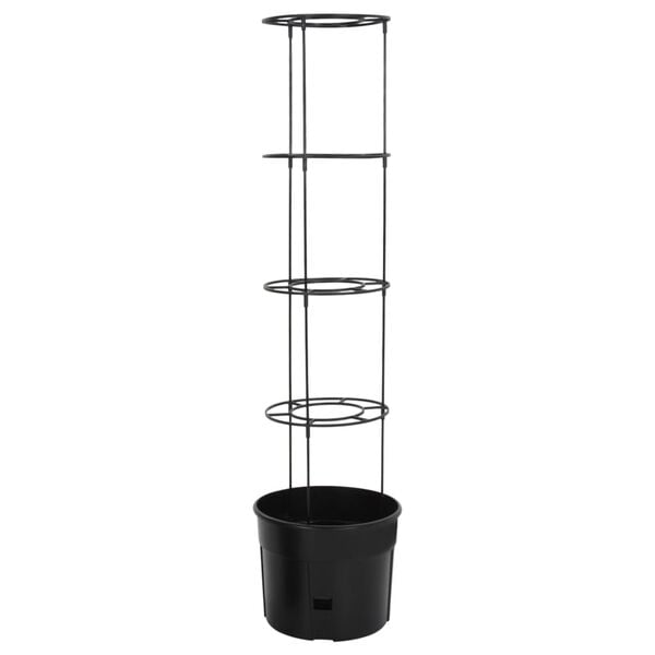 vidaXL Jardini&egrave;re &agrave; tomate Anthracite &Oslash;39x150 cm Polypropyl&egrave;ne