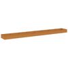 vidaXL Lit sur&eacute;lev&eacute; de jardin 770 x 100 x 36 cm acier corten