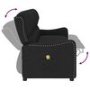 vidaXL Fauteuil de massage inclinable &agrave; 3 places noir tissu