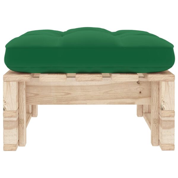 vidaXL Pouf palette de jardin bois de pin impr&eacute;gn&eacute;