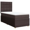 vidaXL Sommier &agrave; lattes de lit avec matelas Marron fonc&eacute; 80x200 cm