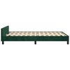 vidaXL Cadre de lit sans matelas vert fonc&eacute; 120x200 cm velours