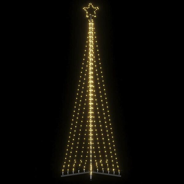 vidaXL Sapin de Noël à LED 495 LED blanc chaud 300,5 cm