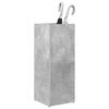 vidaXL Porte-parapluie Gris b&eacute;ton 25 x 24,5 x 64 cm Bois d'ing&eacute;nierie