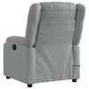 vidaXL Fauteuil inclinable de massage gris clair tissu