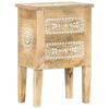 vidaXL Table de chevet peinte &agrave; la main 40x30x60 cm Bois de manguier