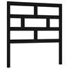 vidaXL T&ecirc;te de lit Noir 81x4x100 cm Bois massif de pin