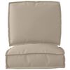 vidaXL Set de coussins de palette 2 pcs Taupe Tissu Oxford