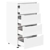 vidaXL Armoires de rangement 2 pcs Blanc 60 x 48 x 105 cm