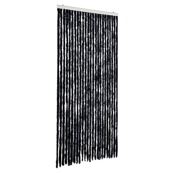vidaXL Rideau anti-mouches anthracite 100x230 cm chenille