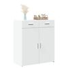 vidaXL Buffet blanc 80x42,5x93 cm bois d'ingénierie