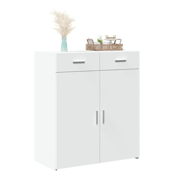 vidaXL Buffet blanc 80x42,5x93 cm bois d'ingénierie
