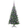 vidaXL Sapin de No&euml;l avec 150 LED avec support Vert 120 cm PVC