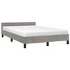 vidaXL Cadre de lit sans matelas gris clair 120x200 cm velours