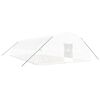 vidaXL Serre avec cadre en acier blanc 72 m&sup2; 12x6x2,85 m