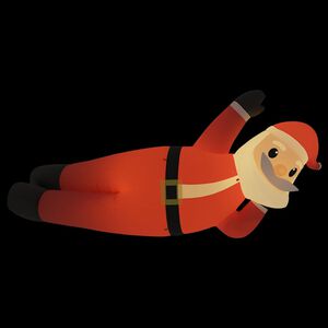 vidaXL P&egrave;re No&euml;l couch&eacute; gonflable LED 160 cm