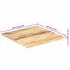 vidaXL Dessus de table Bois de manguier solide 25-27 mm 60x60 cm