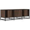 vidaXL Meuble TV chêne marron 120x35x41 cm bois d'ingénierie et métal