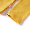 T-shirt enfants à manches longues ocre foncé 128