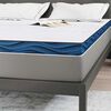 vidaXL Surmatelas Blanc 140 x 190 cm Tissu jacquard
