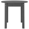 vidaXL Table basse Gris &Oslash; 45x40 cm Bois massif de pin