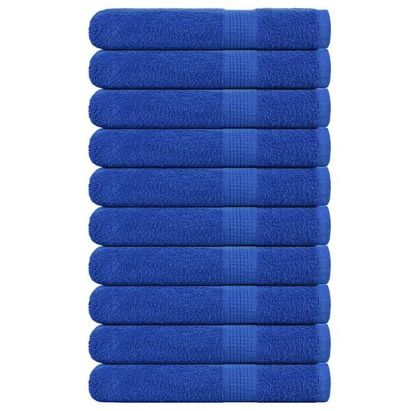 vidaXL Serviettes FROGN 10 pcs bleu 100x200 cm 360 g/m²