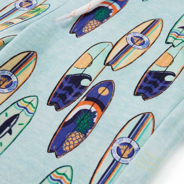 Short pour enfants à cordon de serrage mélange bleu pâle 140