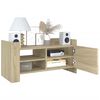 vidaXL Meuble TV ch&ecirc;ne sonoma 80x35x40 cm bois d'ing&eacute;nierie