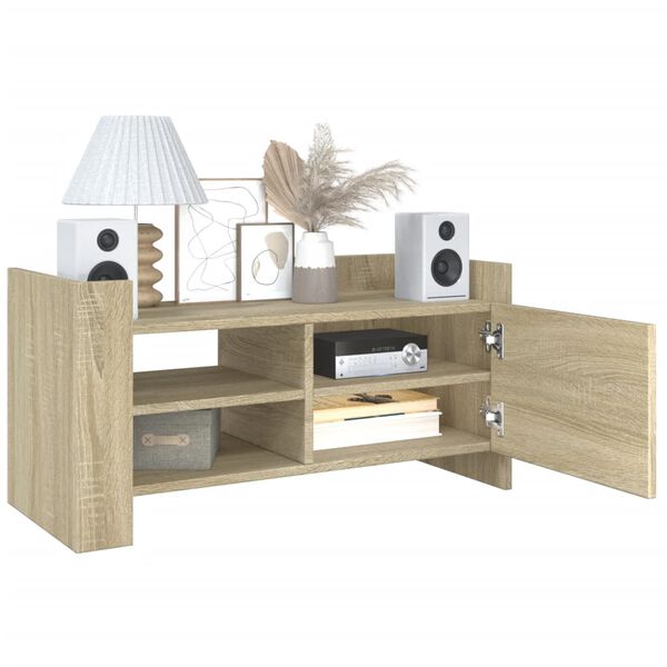 vidaXL Meuble TV ch&ecirc;ne sonoma 80x35x40 cm bois d'ing&eacute;nierie