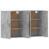 vidaXL Armoires murales 2 pcs gris b&eacute;ton bois d'ing&eacute;nierie
