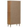 vidaXL Biblioth&egrave;que MOLDE Marron 85x35x170,5 cm Bois massif de pin