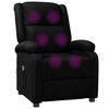 vidaXL Fauteuil de massage Noir Similicuir