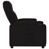 vidaXL Fauteuil inclinable en tissu noir