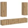 vidaXL Meubles TV muraux 5 pcs ch&ecirc;ne artisanal bois d'ing&eacute;nierie